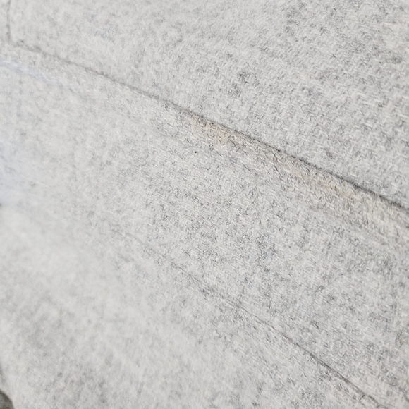 J Crew Gray Italian Stadium Cloth NELLO GORI Wool Coat, Size 12 - Picture 5 of 7